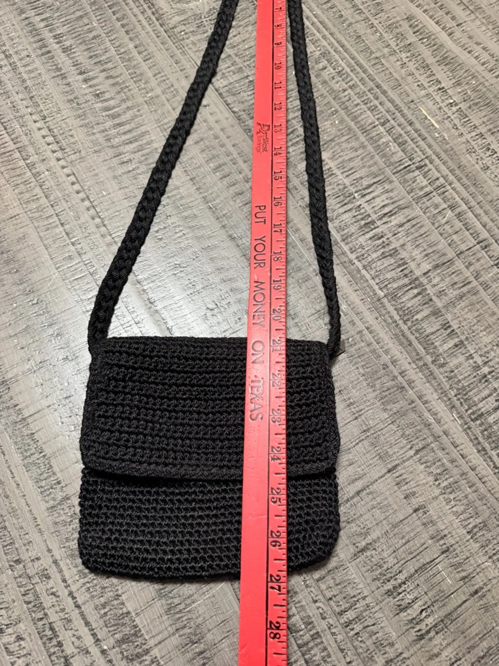The Sak Black Crochet Crossbody Bag
